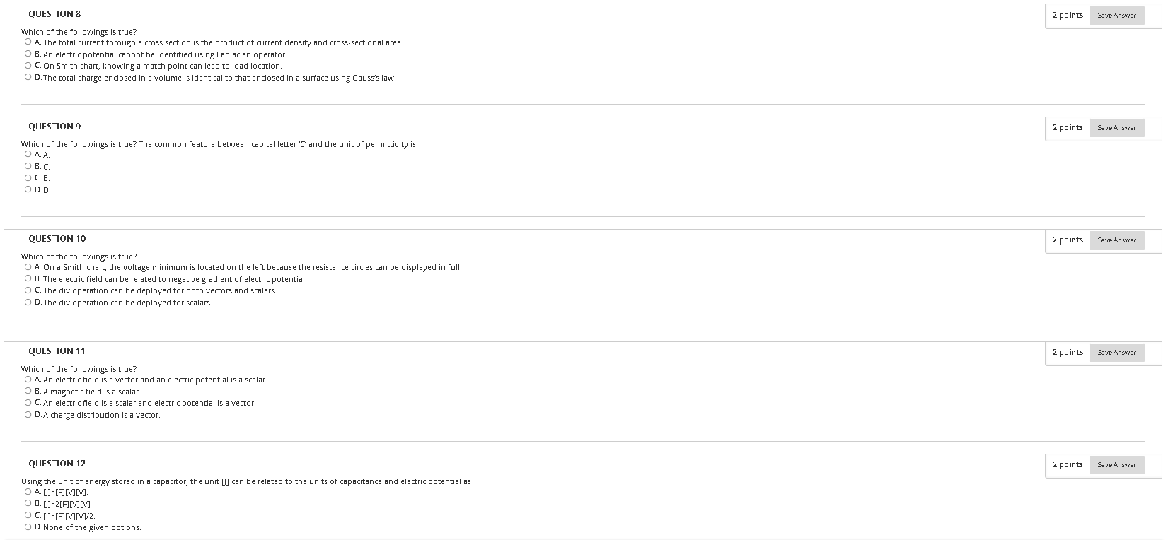 Solved QUESTIONS 2 points Save Answer Which of the | Chegg.com