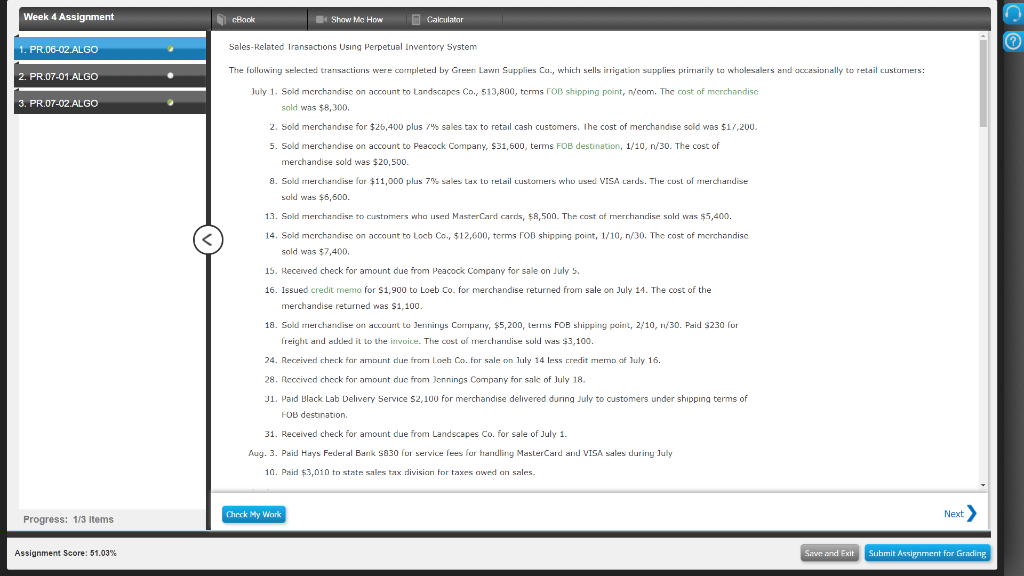 Solved Week 4 Assignment cBook Show Me How Calculator 1. | Chegg.com