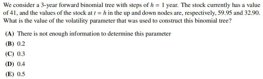 Solved We consider a 3-year forward binomial tree with steps | Chegg.com