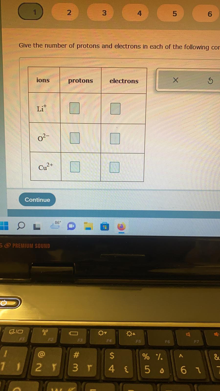 Solved Give the number of protons and electrons in each of | Chegg.com