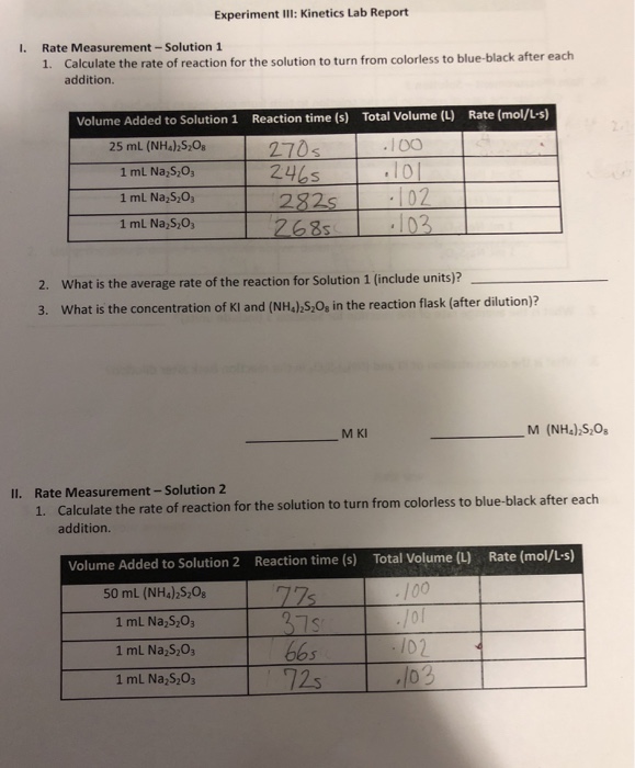 Experiment III Lab Report Rate Measurement