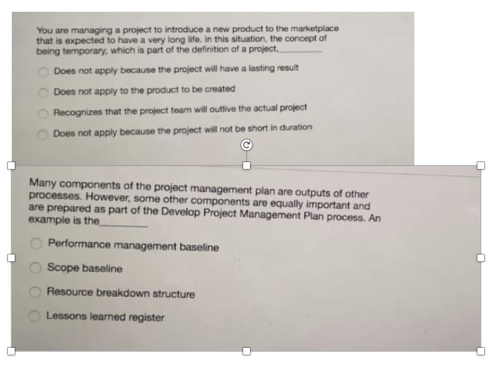 Solved You are managing a project to introduce a new product | Chegg.com