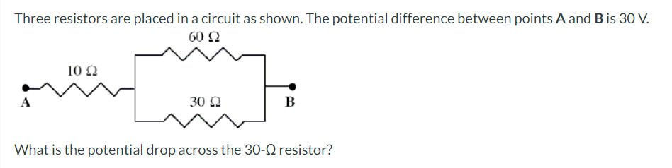 Solved Three Resistors Are Placed In A Circuit As Shown. The | Chegg.com