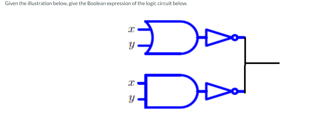 Solved Given the illustration below, give the Boolean | Chegg.com