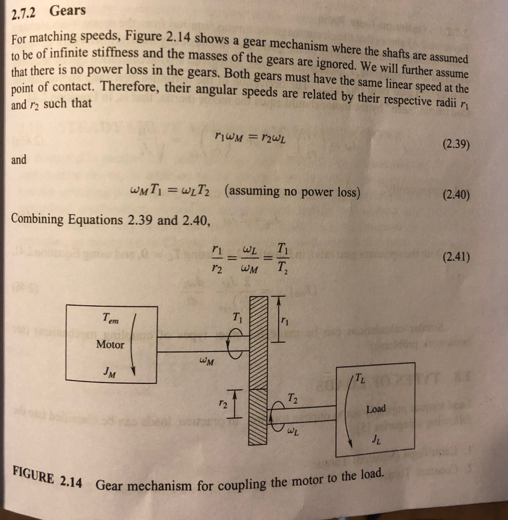 Solved Gears 2.6 In the gear system shown in Figure 2.14, | Chegg.com
