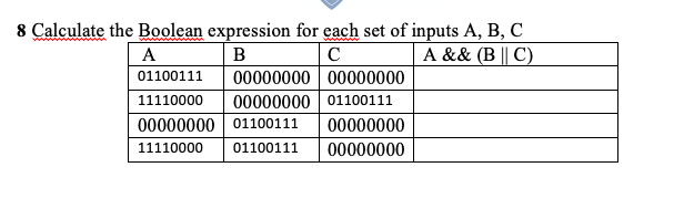 table 1 from decompiling boolean expressions from... Solved 8 Calculate the Boolean expression for each set of | Chegg.com