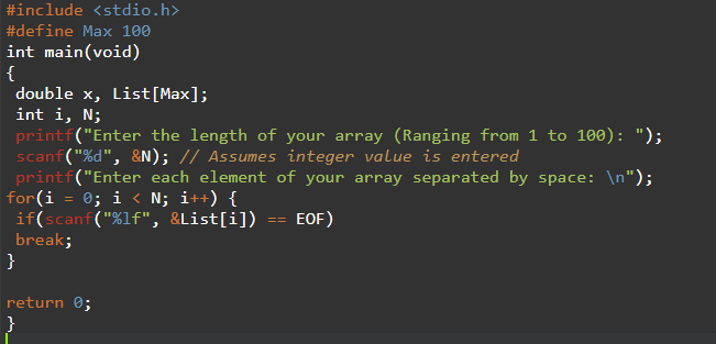 Solved #include #define Max 100 int main(void) { double x, | Chegg.com