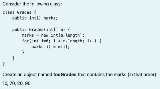 Solved Consider the following class: class Grades \{ public | Chegg.com