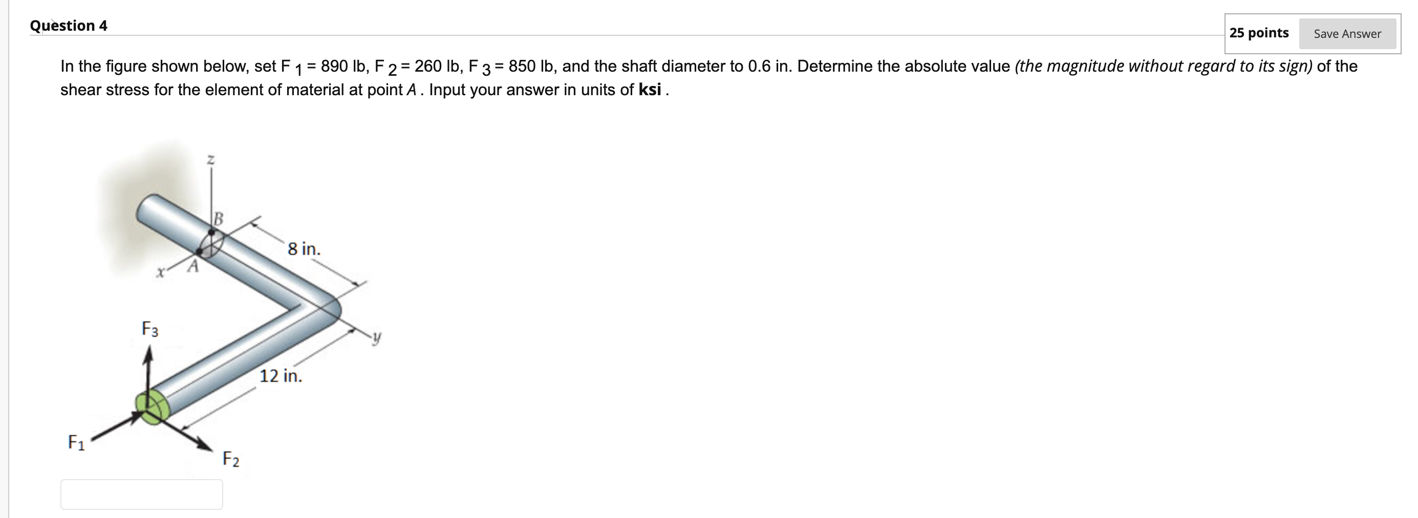 Solved Question 4 25 points Save Answer In the figure shown | Chegg.com