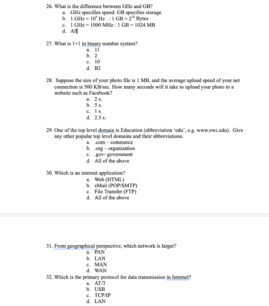 Solved 15. Which memory is considered as a working memory | Chegg.com