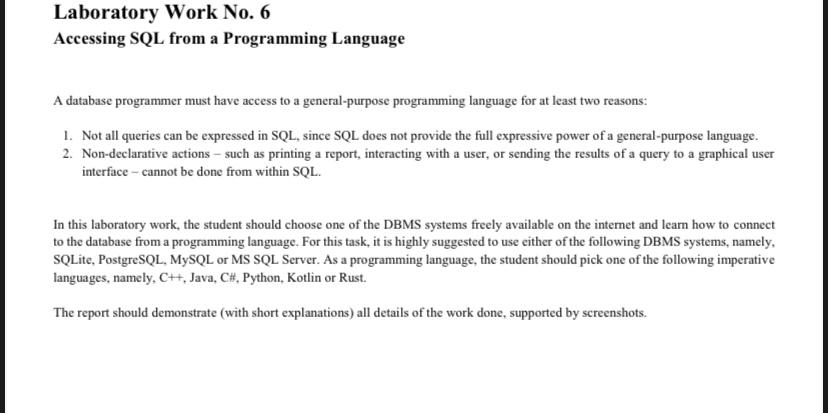 sql lab assignments with solutions