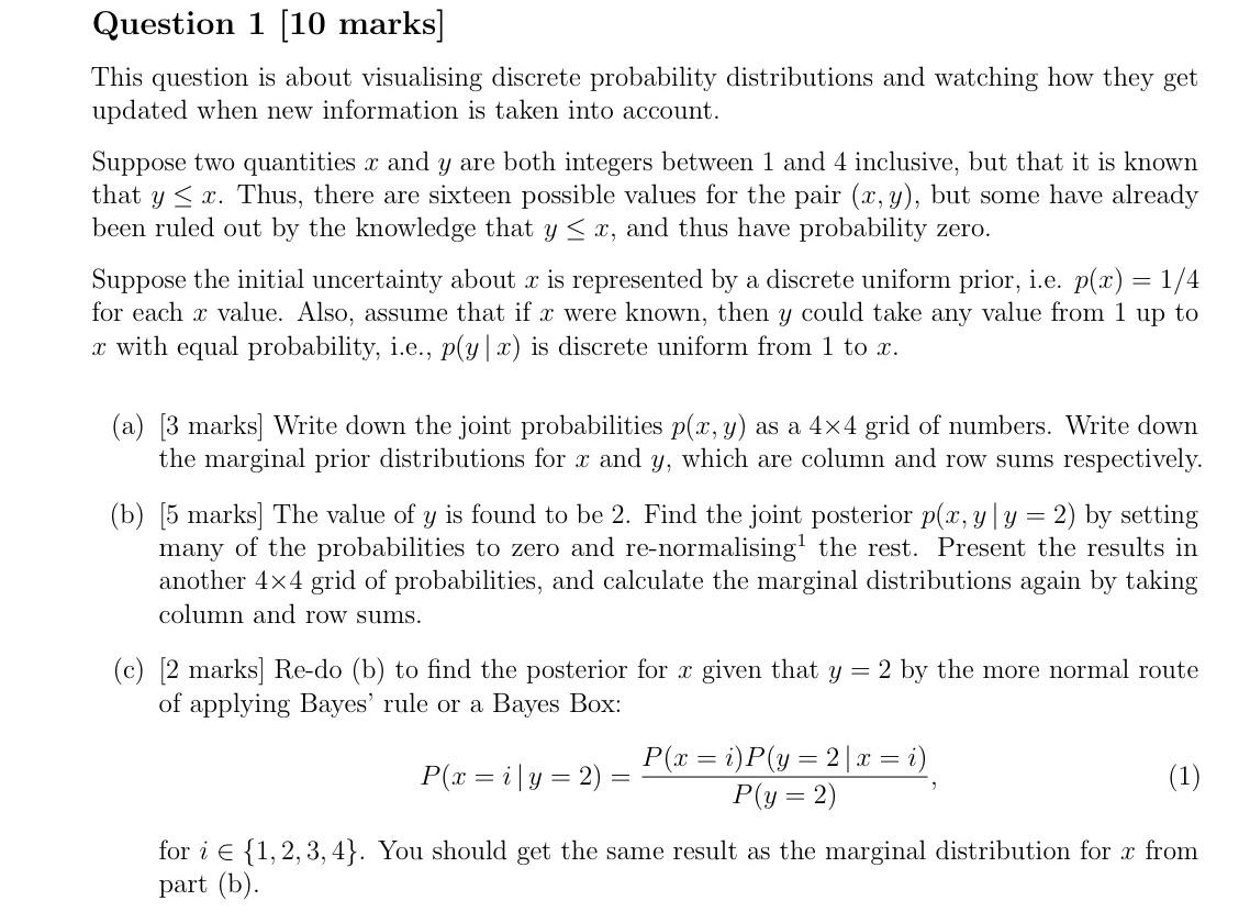 Solved This Question Is About Visualising Discrete | Chegg.com