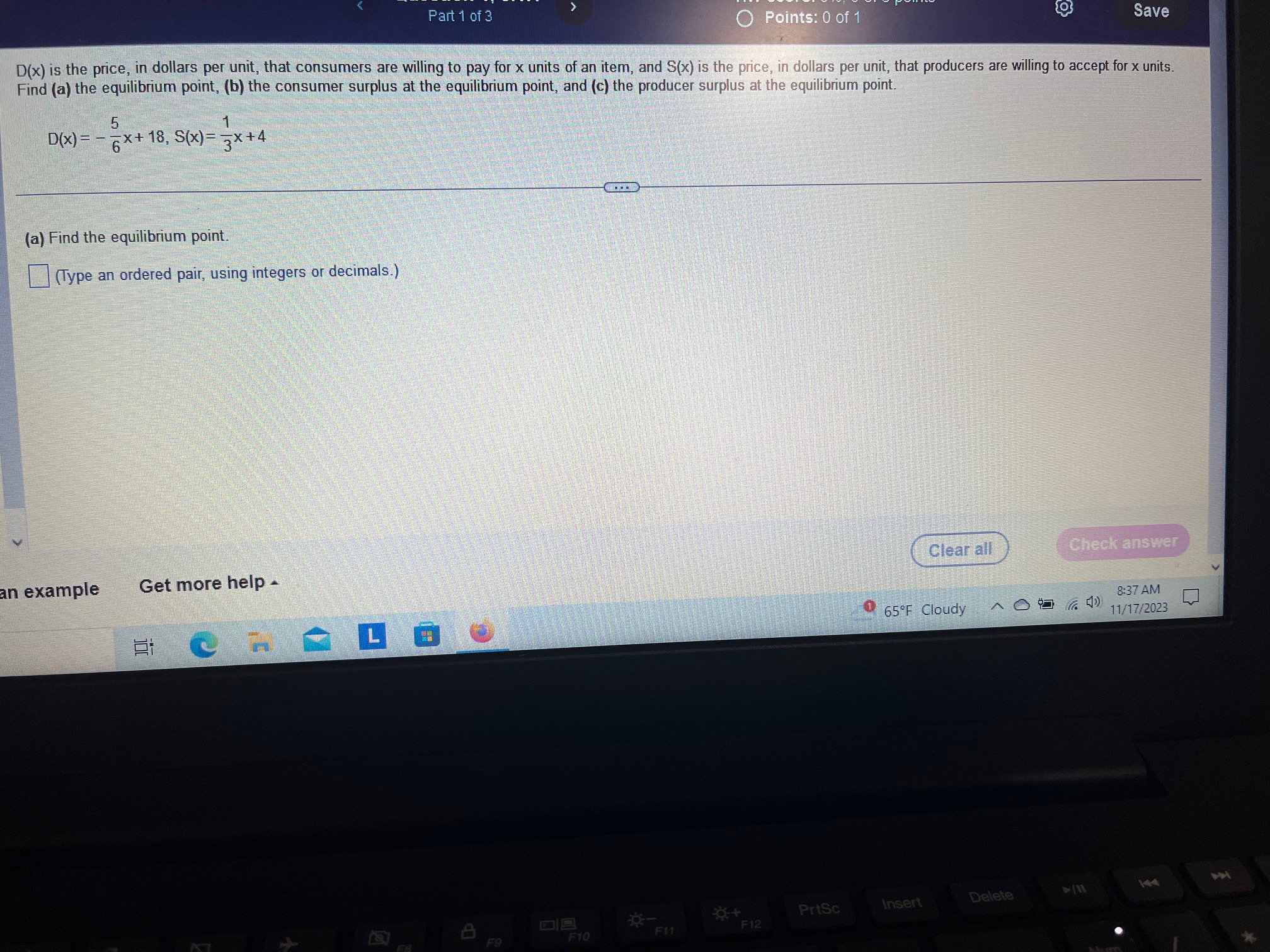 Solved D(x) is the price, in dollars per unit, that
