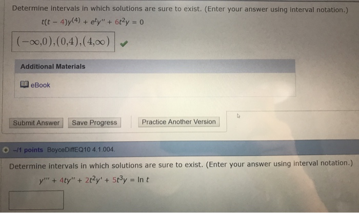 Solved Determine intervals in which solutions are sure to | Chegg.com