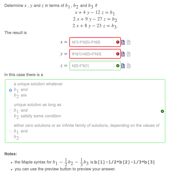 Solved Determine X , Y And Z In Terms Of B1,b2 And B3 If X + | Chegg.com