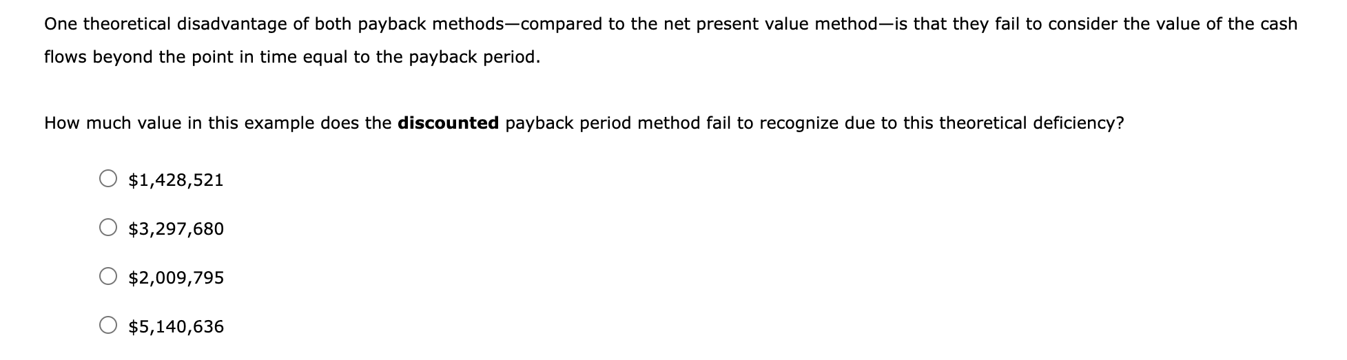 Solved 4. The payback period The payback method helps firms | Chegg.com