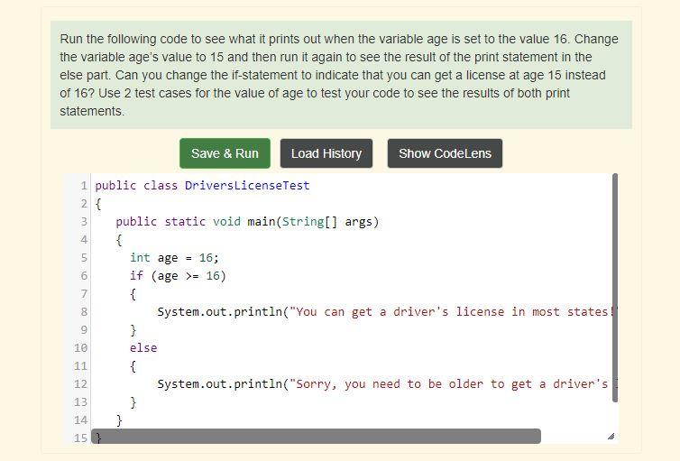 Solved Run the following code to see what it prints out when | Chegg.com