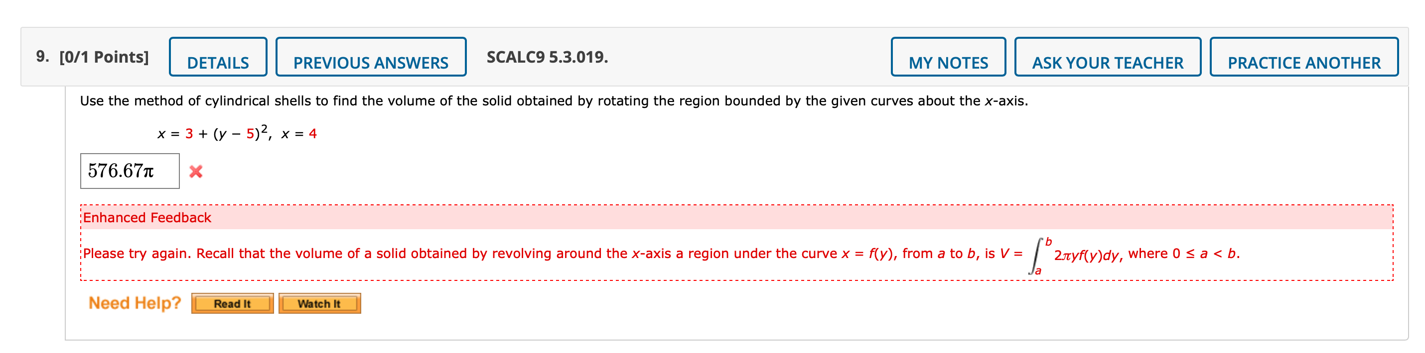Solved 9 0 1 Points DETAILS PREVIOUS ANSWERS SCALC9 Chegg