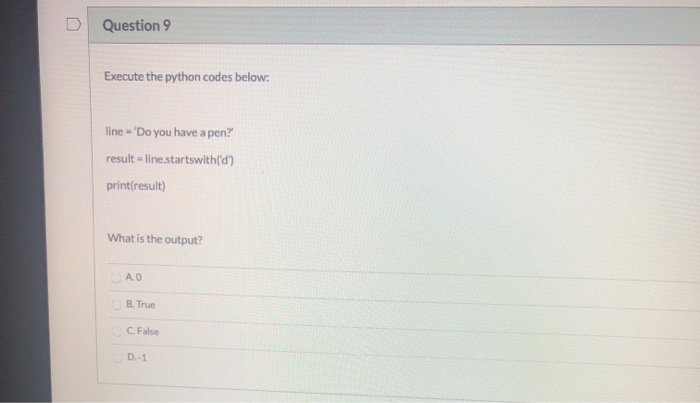 Solved Question 9 Execute the python codes below: line -'Do | Chegg.com