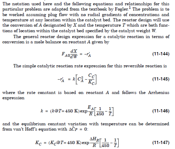 Solved The elementary gas phase reaction 2A→MC is carried | Chegg.com