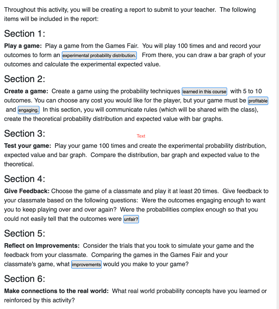 Throughout This Activity You Will Be Creating A Chegg
