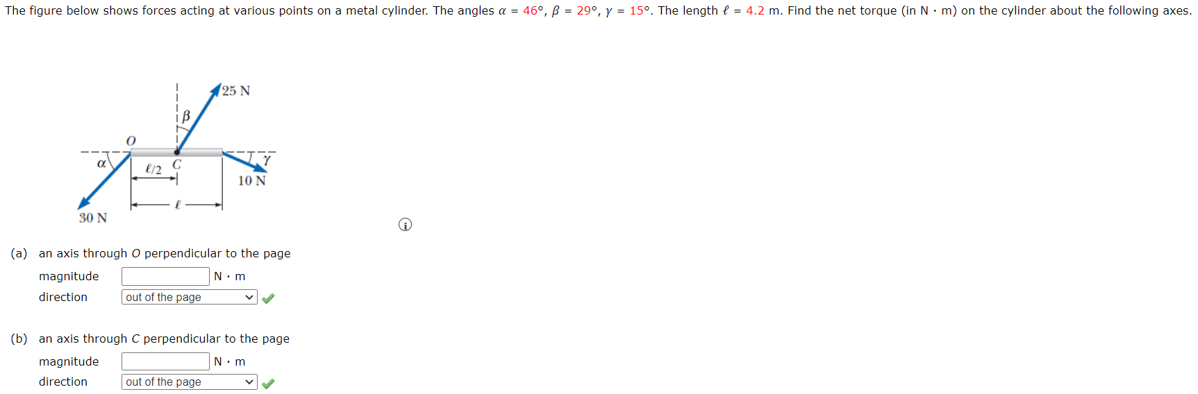 Solved The Figure Below Shows Forces Acting At Various | Chegg.com