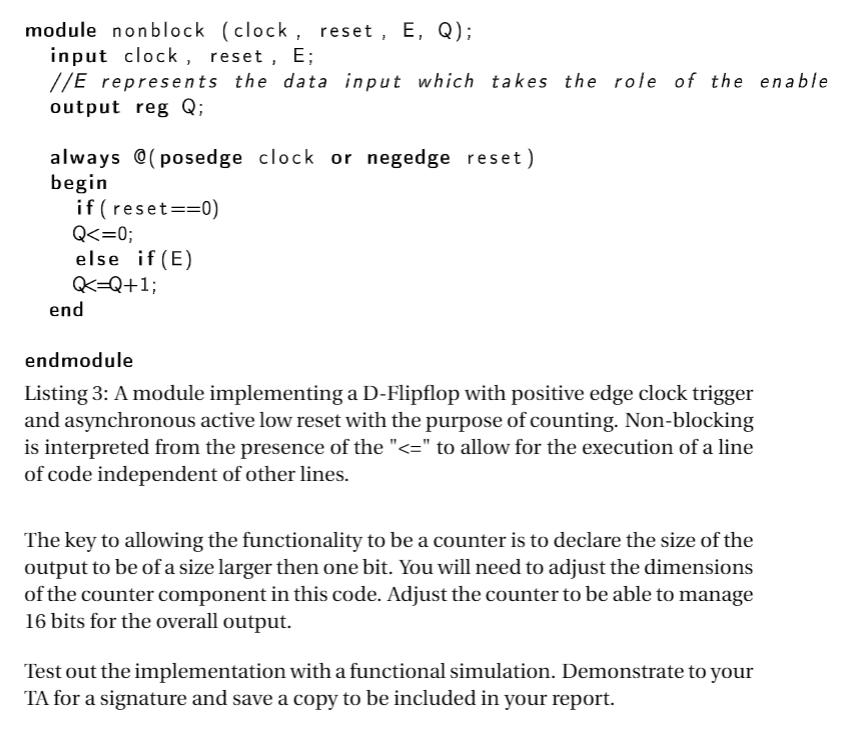 Solved Part 4- A Sequential Counter You will be creating a | Chegg.com