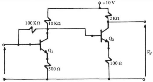 Solved Find the operating point of the transistor | Chegg.com
