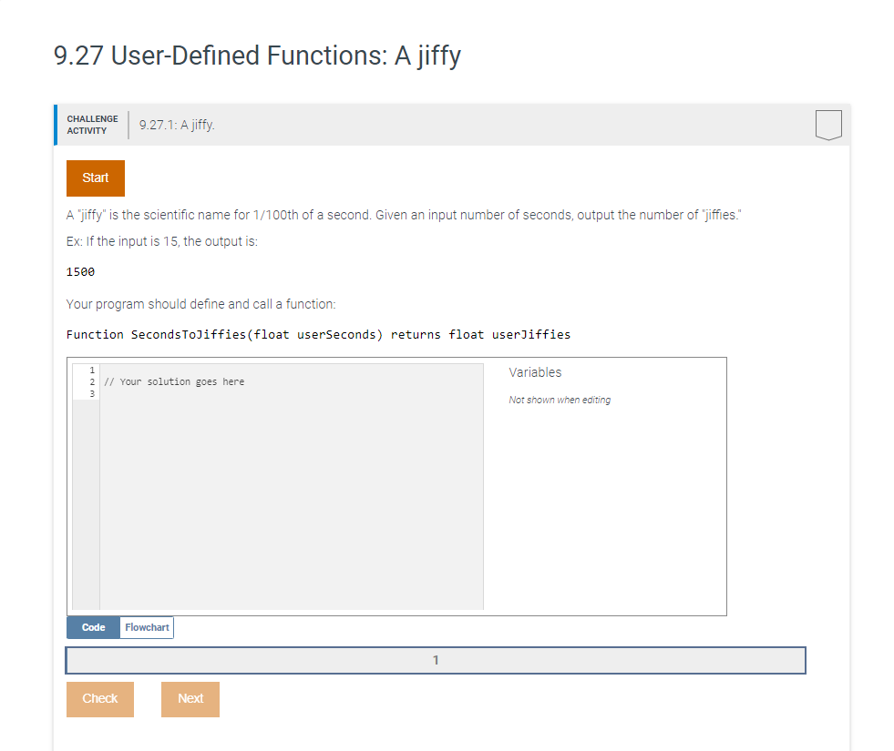 Solved 9.27 UserDefined Functions A Jiffy CHALLENGE ACT...