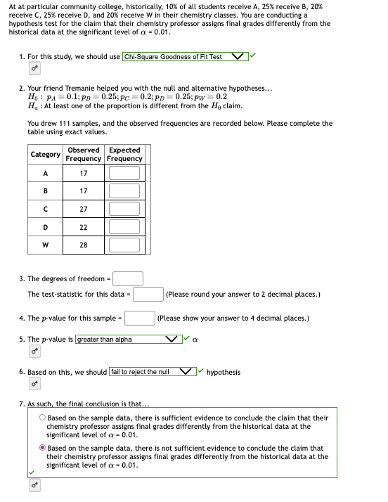 Solved At at particular community college, historically, 10% | Chegg.com