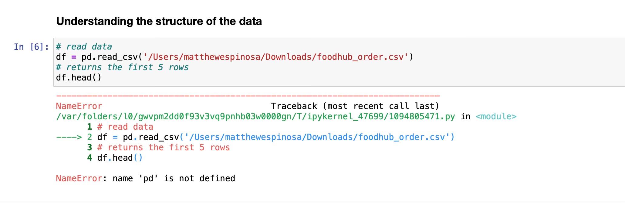 Solved Understanding The Structure Of The Data - In [6]: # | Chegg.Com