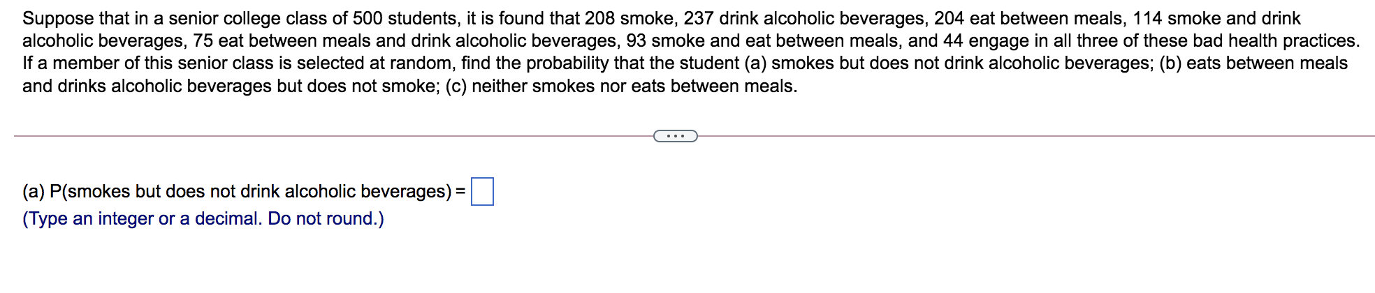 Solved Suppose That In A Senior College Class Of 500 | Chegg.com