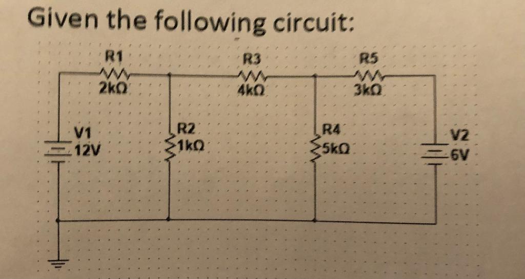 Solved Find all the voltages and all the currents for the | Chegg.com