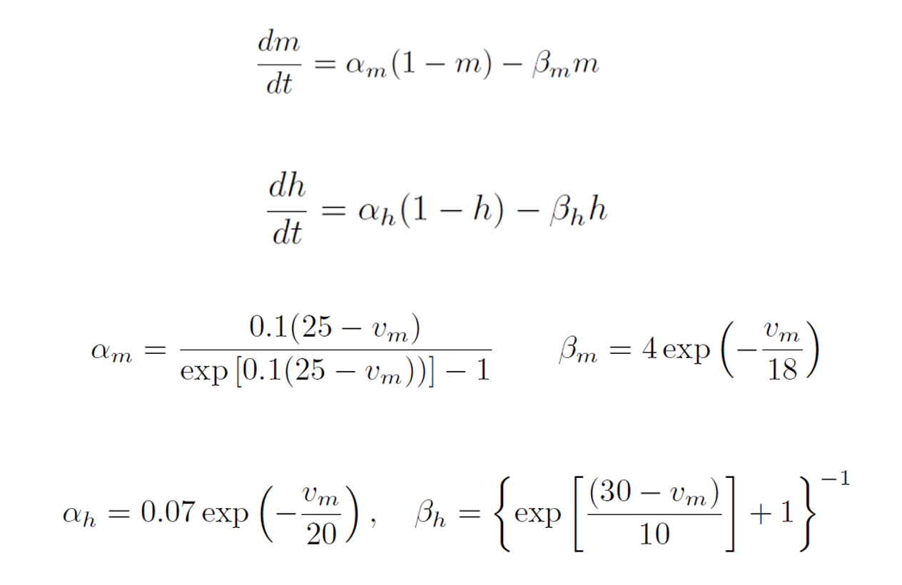 Solved Using the Hodgkin Huxley equation find the | Chegg.com