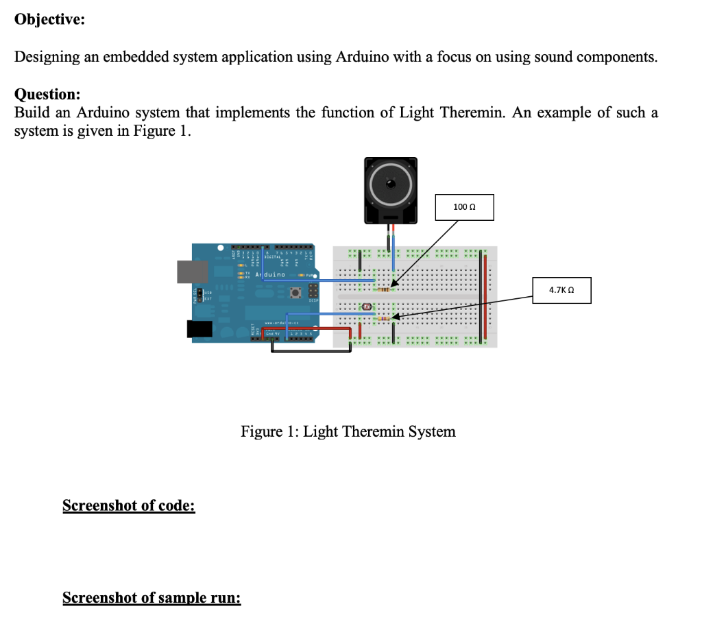 Solved Objective: Designing an embedded system application | Chegg.com