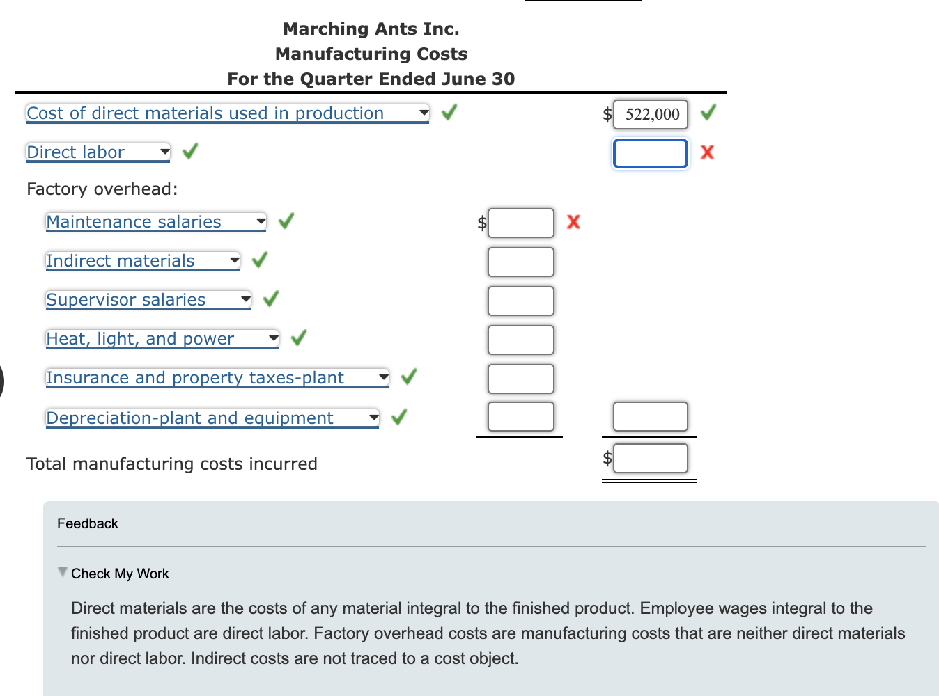 solved-classifying-costs-the-following-report-was-prepared-chegg