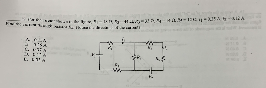 Solved Find the current through resistor R4 Notice the | Chegg.com