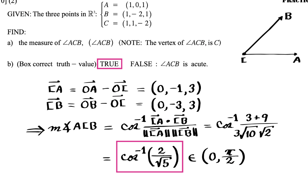 Solved GIVEN: The Three Points In | Chegg.com