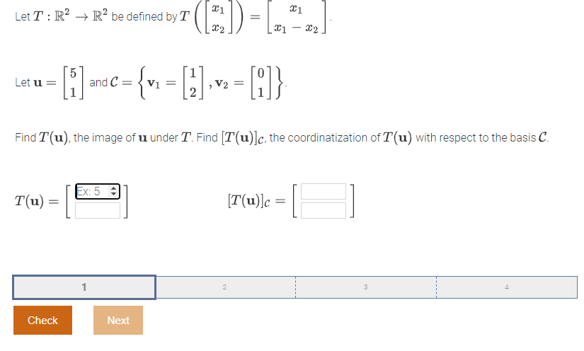 Solved 21 31 Let T : R2 + R2 be defined by T 32 21 32 Let u | Chegg.com