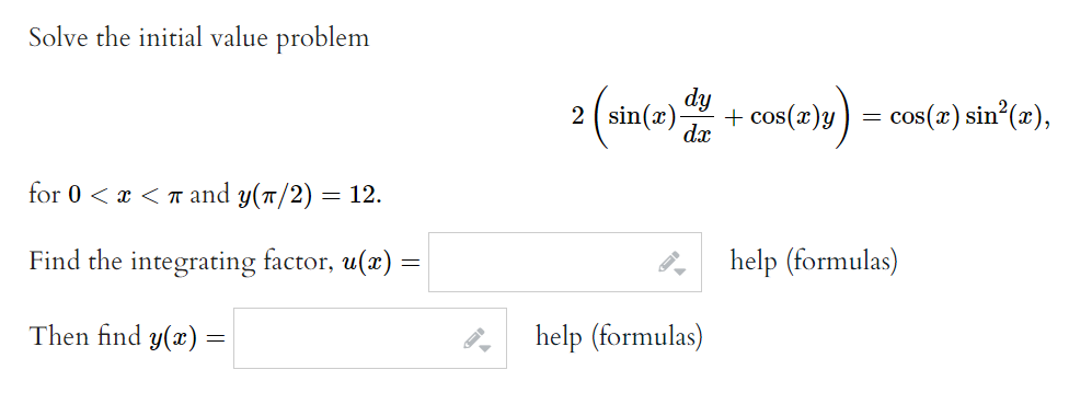 Solved Solve the initial value problem | Chegg.com