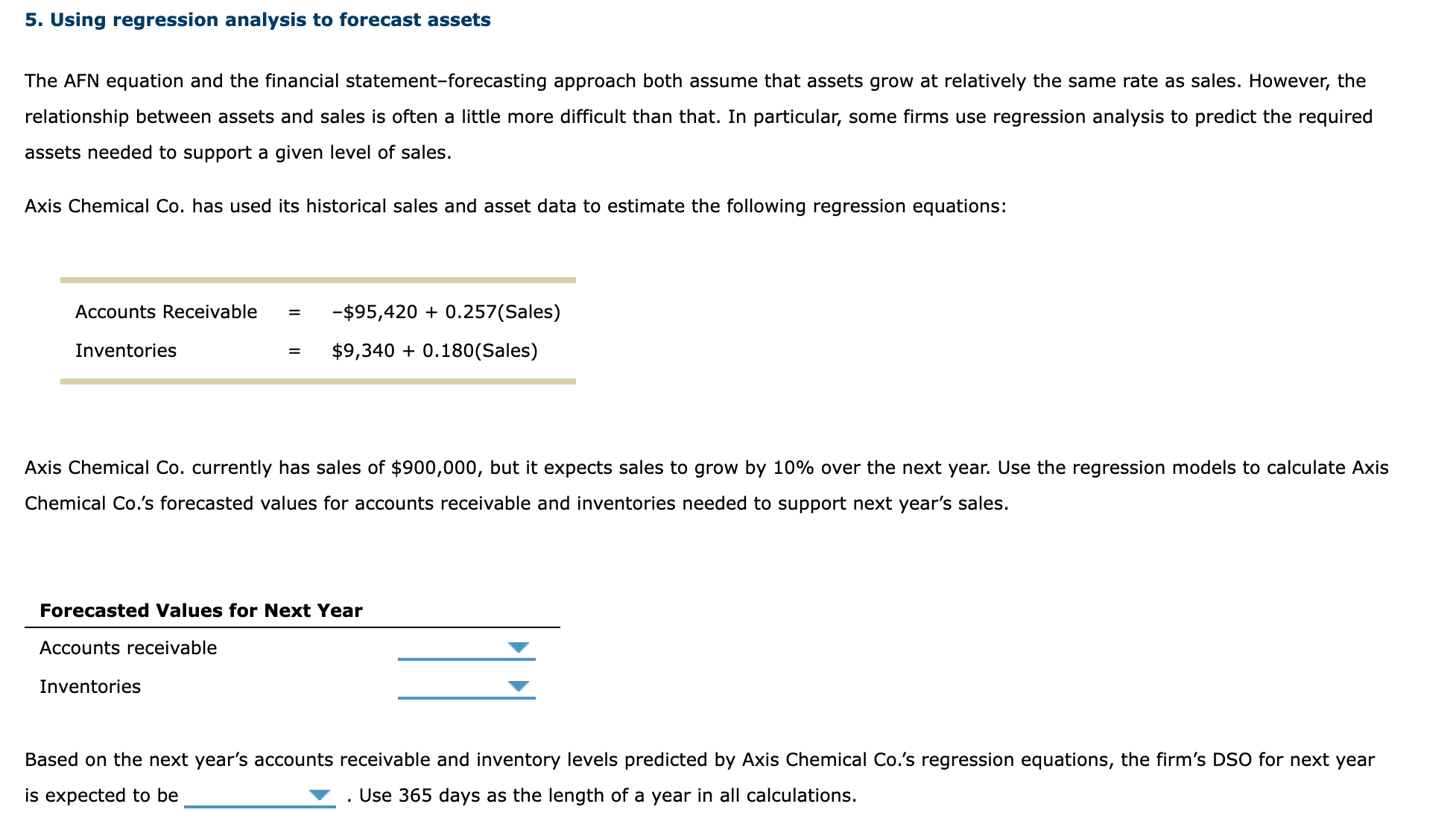 solved-5-using-regression-analysis-to-forecast-assets-the-chegg