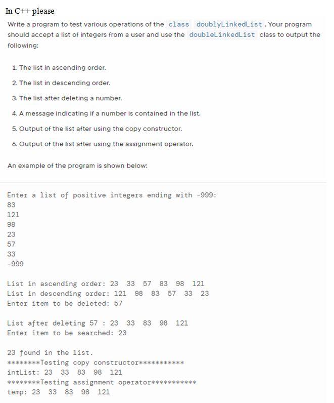 Solved In C++ please Write a program to test various | Chegg.com