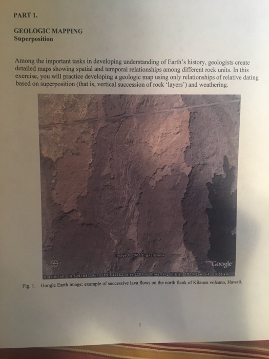 PART 1 GEOLOGIC MAPPING Superposition Among The Chegg Com   Image