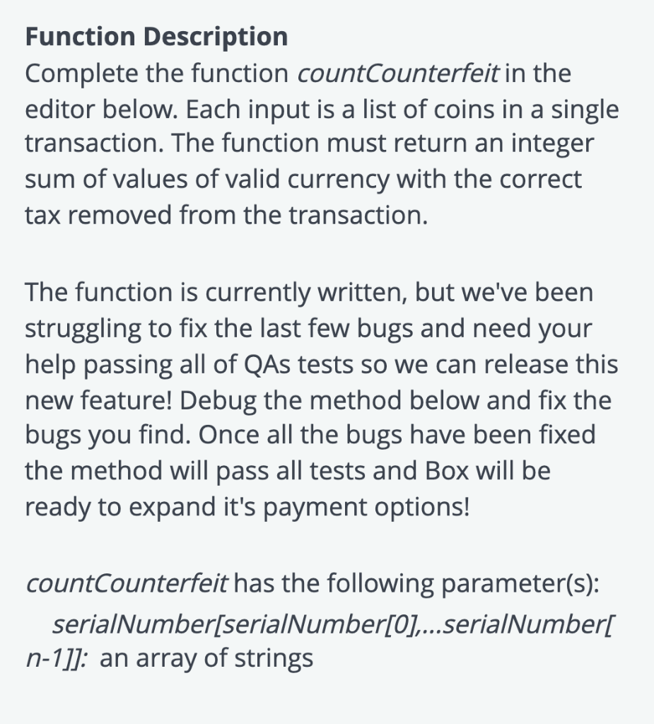 Solved Function Description Complete the function | Chegg.com