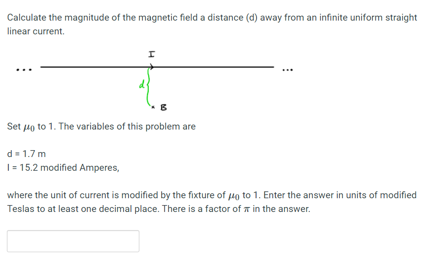 Solved Calculate the magnitude of the magnetic field a | Chegg.com