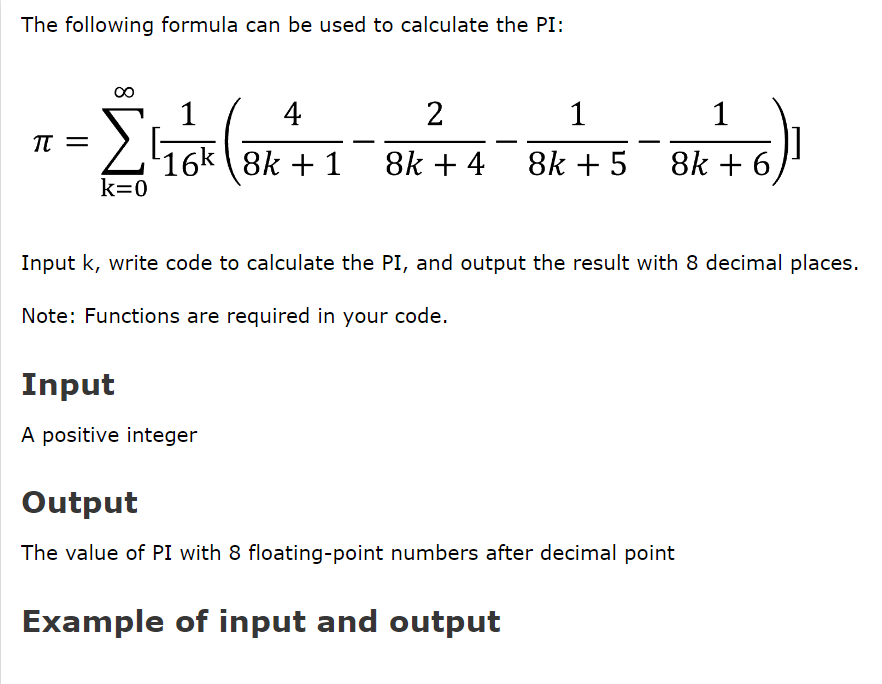 Solved The following formula can be used to calculate the