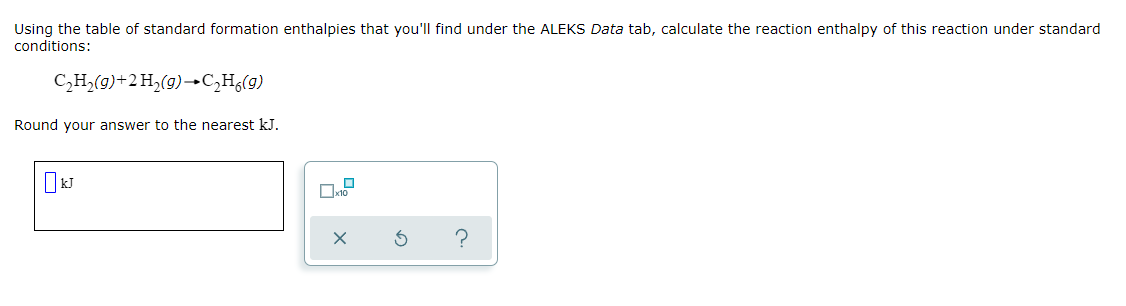 Solved Using the table of standard formation enthalpies that | Chegg.com