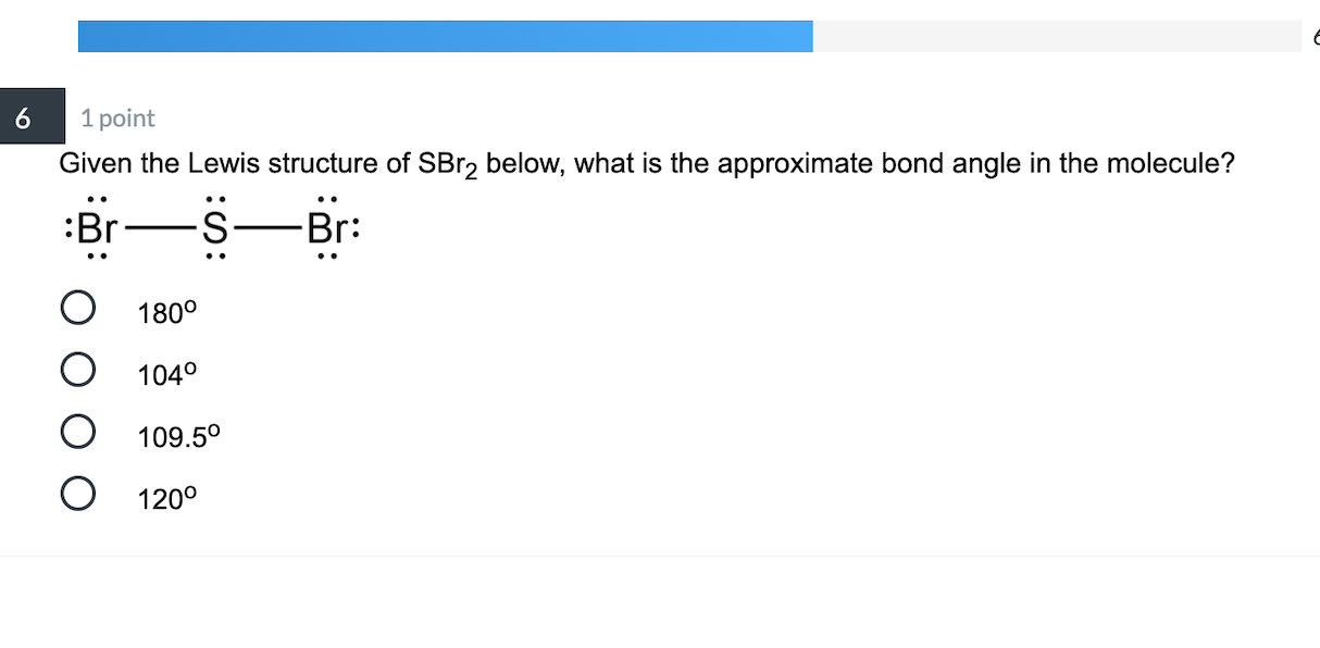 sbr2o electron domain geometry