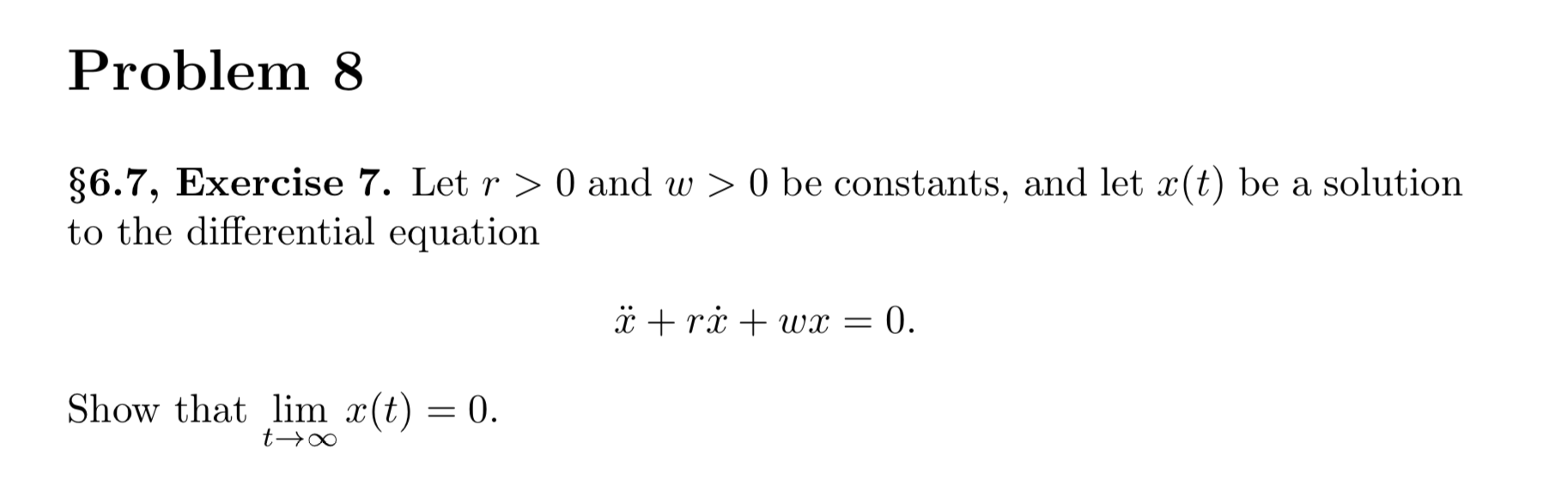 Solved I Need Help Please 6 7 Exercise 7 Let R 0 A Chegg Com