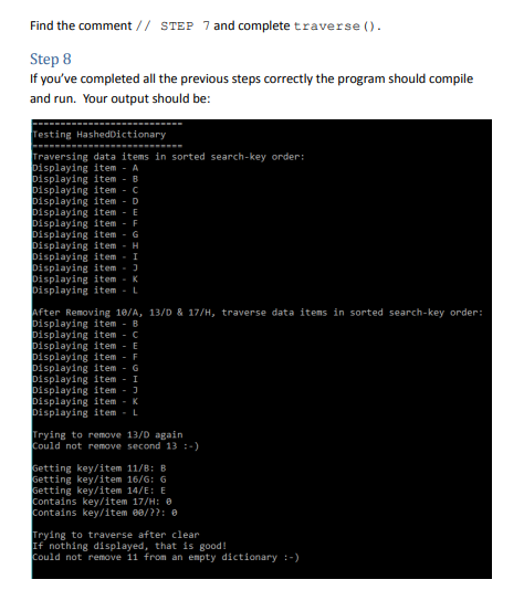 Solved #ifndef HASHED_DICTIONARY_#define HASHED_DICTIONARY_ | Chegg.com